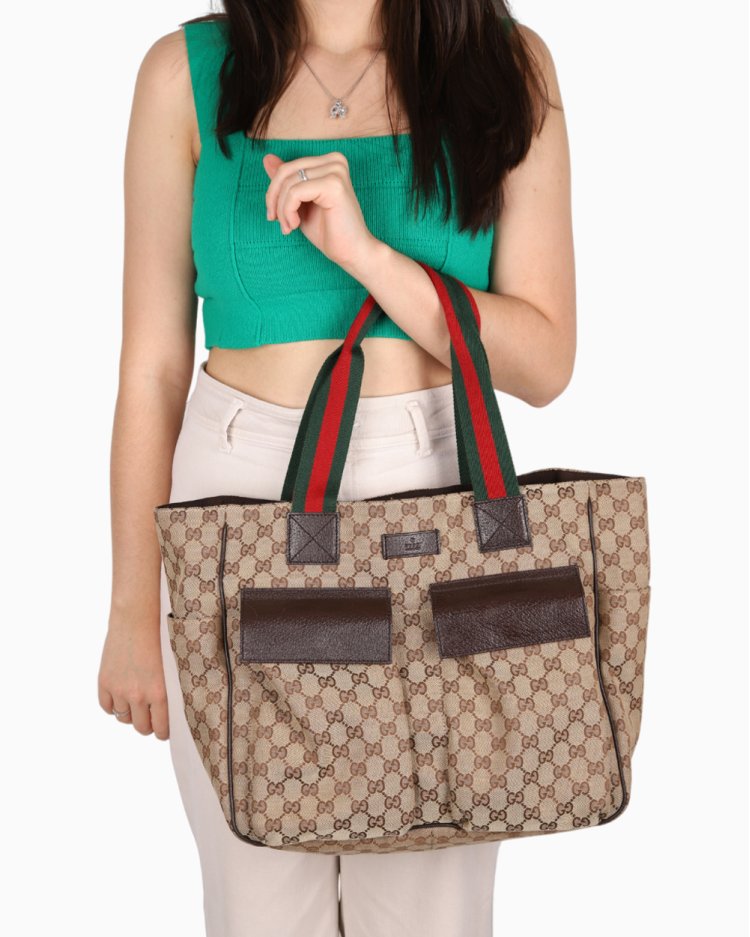 Bolsa Gucci Tote Monogram GG Canvas